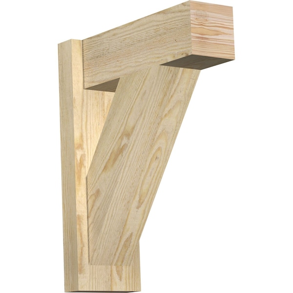 Ekena Millwork Traditional Block Rough Sawn Outlooker, Douglas Fir, 6"W x 16"D x 20"H OUT06X16X20TRA05RDF - main